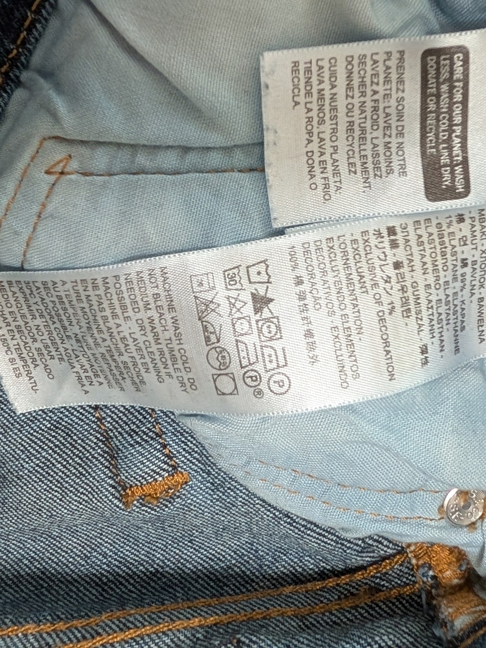 Levi's 501 Dark Blue Women's High-Waist Jeans - Picture 5 of 6